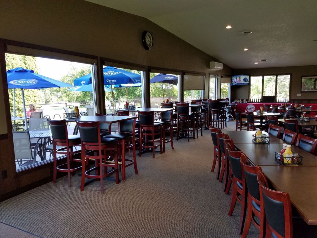 dining area looking out to the patio area